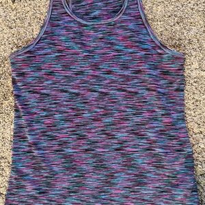 DSG girl’s large Multicolor Racerback Tank Top, excellent condition